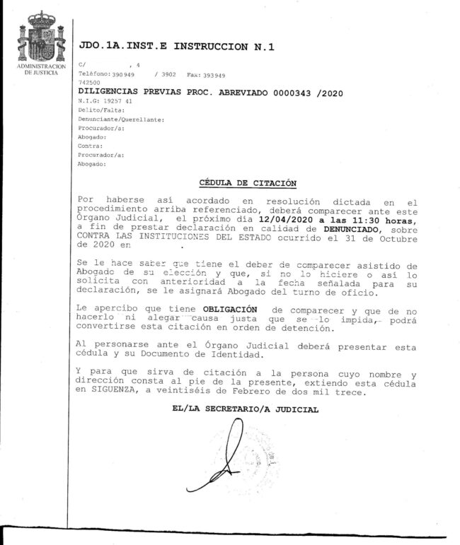 Qué hacer si recibes una citación judicial penal