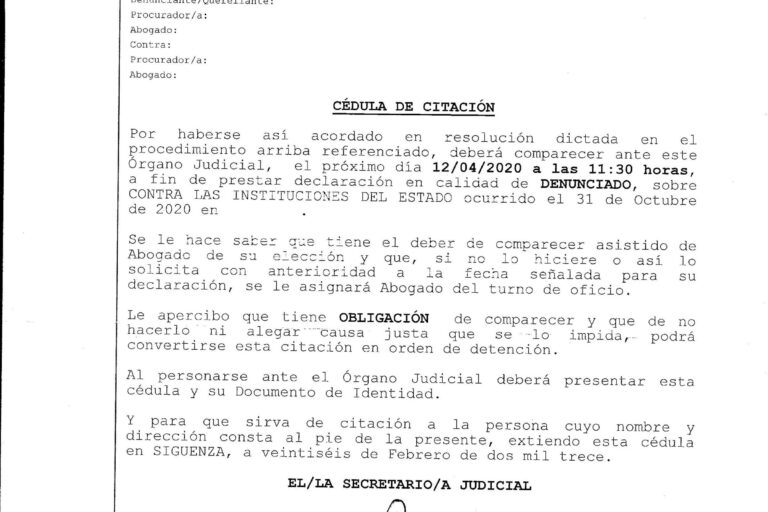 Qué hacer si recibes una citación judicial penal