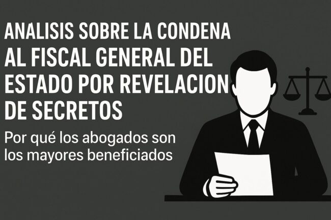 Análisis reflexivo sobre la condena por revelación de secretos al Fiscal General del Estado