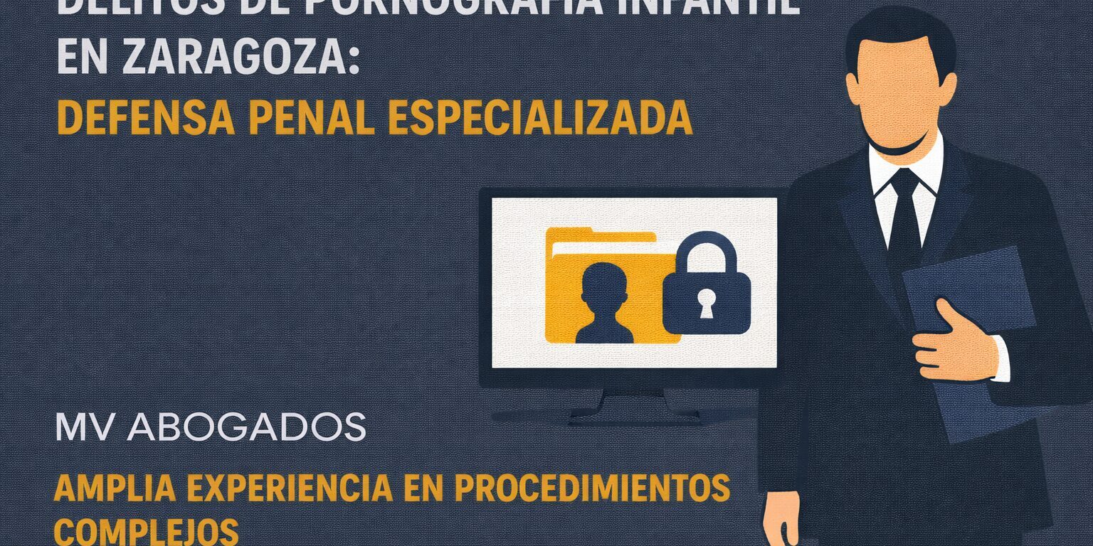 delito agravado de pornografía infantil Zaragoza