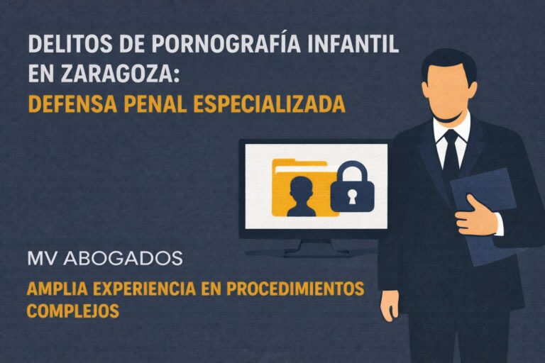 delito agravado de pornografía infantil Zaragoza